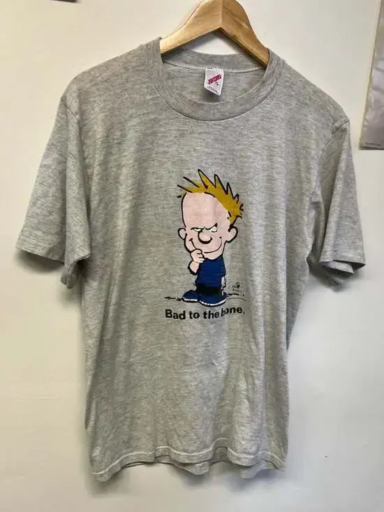 Vintage 1990 Bad Boyz Calvin Bad to the Bone T-Shirt L - Picture 6 of 6